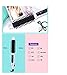 Tingkam® 3 in 1 Hair Styler Professional Ceramic Hair Straightener Curler Comb Round Brush Pearl White Handle 360° Swivel Cord 2 Heating Settings