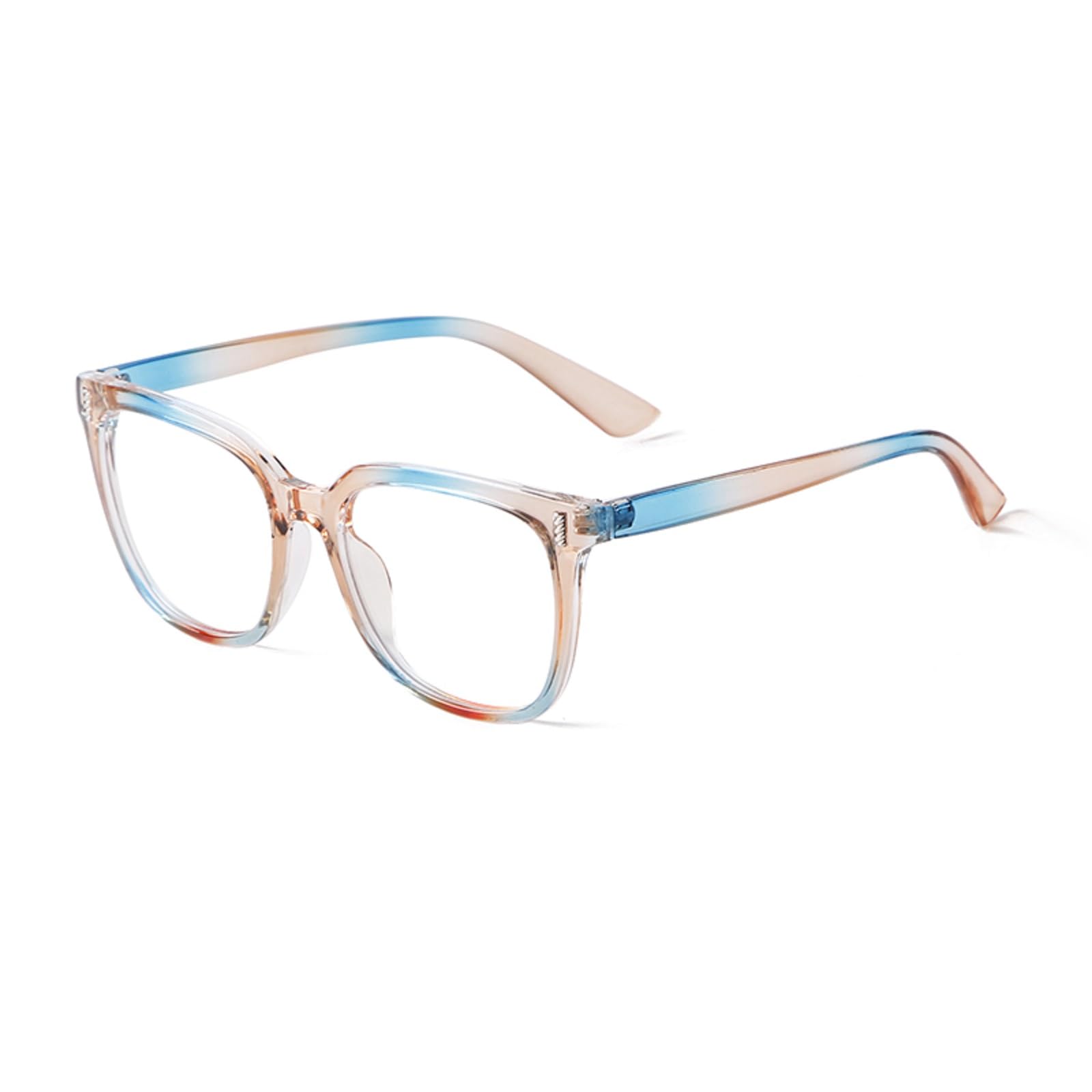 ADEWU Blue Light Blocking Glasses Oversized Fake Glasses Clear Lens Unisex Reading Glasses Computer Gaming