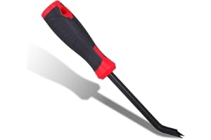 TELOOCO Staple Remover Tool, Heavy Duty Upholstery Staple Remover with Ergonomic Handle Versatile Carpet Staple Puller for Carpet Wood Floor Furniture Construction