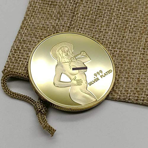 Sexy Stripper Pin Up Good Luck Challenge Coin - Gift for Men, Jewelry Quality - Thumbnail 5