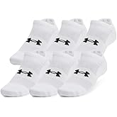 Under Armour Unisex-Adult Training Cotton No Show Socks 6 Pack