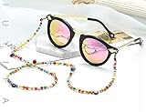 EUBUY Colorful Beads Eyeglass Chains,Eyeglass