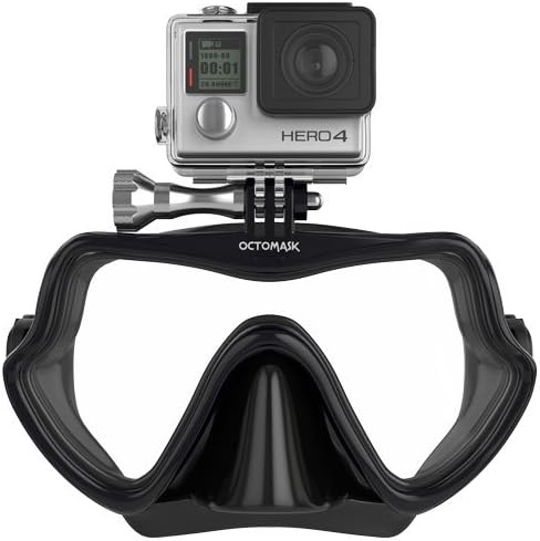 OCTOMASK - Compatible with Gopro - Frameless Dive Mask for Scuba Diving and Snorkeling