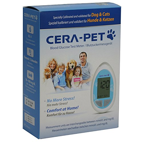 CERAPET Blood Glucose Monitor for Cats & Dogs Ideal for Vets and Pet
