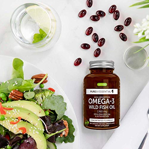 Pure & Essential High Absorption rTG Omega3, NonGMO Wild Fish Oil