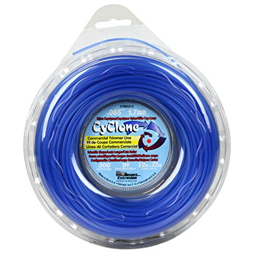 Cyclone .065-Inch-by-300-Foot Spool Commercial Grade 6-Blade 1-Pound Grass Trimmer Line, Blue CY065D1-12