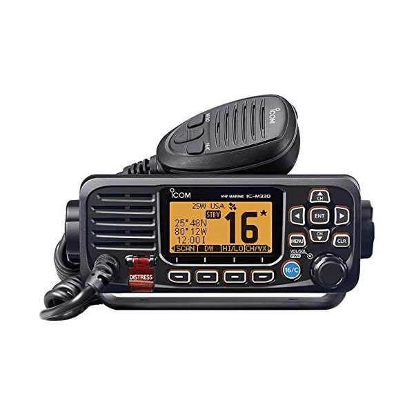 Icom M330 compacto Radio VHF, color negro