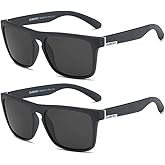 DUBERY Classic Polarized Sunglasses for Men Women Retro 100% UV Protection Driving Sun Glasses D731