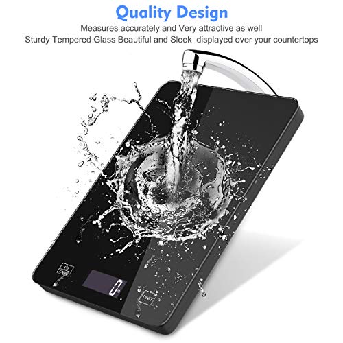 image for Nicewell Food Scale, 11lb Digital Kitchen Black Scale Weight Grams and