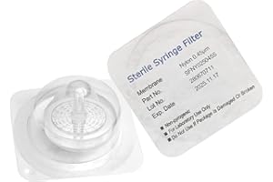 Sterile Syringe Filters Nylon 25 mm Diameter 0.45 um Pore Size Individually Packaged 100/pk by Biomed Scientific …