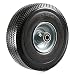 NK Heavy Duty Solid Rubber Flat Free Tubeless Hand Truck/Utility Tire Wheel, 4.10/3.50-4" Tire, 2-1/4" Offset Hub, 5/8" Bearing primary