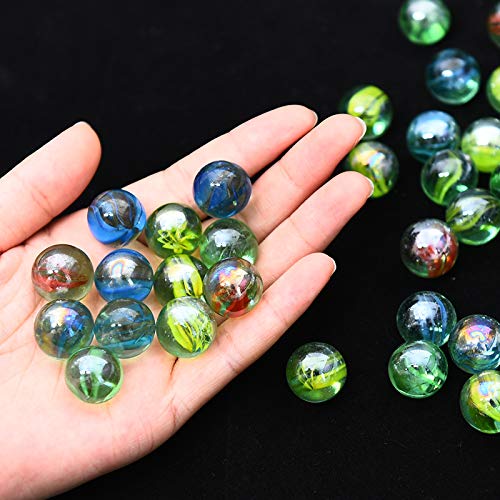 Fworld 20 Pieces Cats Eyes Glass Marble / Sling Shot Ammo - Thumbnail 2