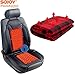 Sojoy 12V Heated Smart Multifunctional Travel Electric Blanket and Heated-Cushion Cover Bundle for Car, Truck, Boats or RV with High/Mid/Low Temp Control (60