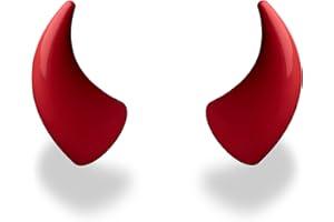 Helmet Flair MagNeatOhz Large Devil Horns for Helmet | Made in USA | Magnetic & Interchangeable Horns for Motorcycle, Bike & Ski Helmets - Pair