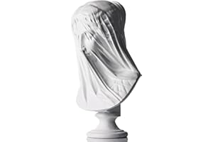 XMGZQ 13 Inch Veiled Lady Bust Greek Goddess Statue,Large Classic Roman Bust Greek Mythology Decor Gifts,Veiled Lady Bust Sculpture for Home Decor,Used for Sketch Practice Aesthetics Statues and Sculptures