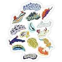 Vijk kor Nudibranches Stickers (3 Pcs/Pack)
