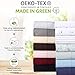 California Design Den Queen Fitted Sheet Only Deep Pocket - Natural 100% Cotton, 400 Thread Count Sateen, Fitted Sheet Queen with No-Pop Off Elastic, Soft and Durable - Indigo Navy Blue
