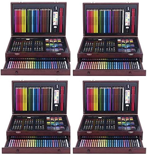 Art 101 142-Piece Wood Art Set (4 Sets)