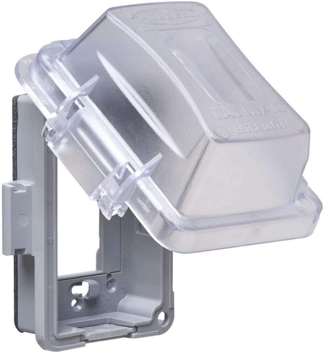 TayMac MM420C Single Gang Non-Metallic Weatherproof In-Use Cover, Clear - - 