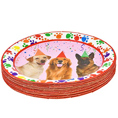 dog party plates