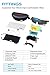 Ewin E03 Polarized Sports Sunglasses with 5 Interchangeable Lenses for Men Women Golf Baseball Volleyball Fishing Cycling Driving Running Glasses(Blue&Black)