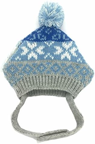 Lanyar Classic Warm Knit Hats Accessory for Kitty Cats Dogs Blue Grey Knit Dog Hats Accessory for Dogs Small Animals