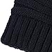 Chalier 2 Pack Winter Warm Knit Baggy Slouchy Pom Pom Beanie Hat for Mom & Baby,2 Pack (Black),L & S