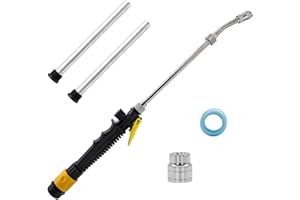 DEHOMKUS RV Water Heater Anode Rod and RV Water Heater Flush Wand with Hex Wrench Socket Removal Tool, 9.25"L x 3/4"NPT RV Hot Water Tank Anode Rod for Suburban and Mor-flo Water Heater - Set of 5