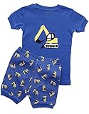 Leveret Shorts Boys Tractor 2 Piece Pajama 100% Cotton (2-7 Years)