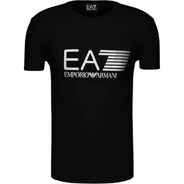 Emporio Armani Men's Train Logo Series Pop 7 Crew Neck T
