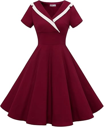 red rockabilly dress