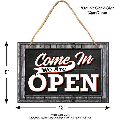 2 Business+Reversible+Hanging+Signs+Printed