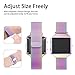 Crodi Fitbit Blaze Bands With New Metal Frame, Stainless Steel Magnetic Milanese Replacement Band for Fitbit Blaze Women Men (Colorful, S)