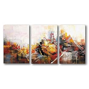 3 Panel Canvas Wall Art Abstract Oil Painting Pictures Home Wall Decorations for Bedroom Living Room Paintings Canvas Prints Framed - 16"x24" x 3 Panels