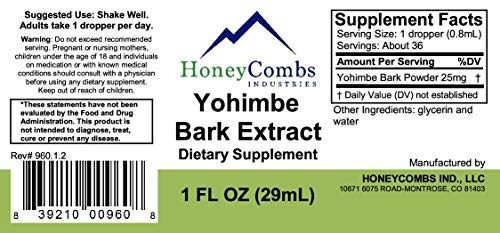 Yohimbe Liquid Drops – Yohimbine Herbal Supplement Supports Hormones, Libido, Weight Loss, Endurance and Men’s & Women’s Sexual Health & Vitality – Alcohol-Free African Yohimbe Bark Extract