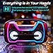 Bluetooth Speakers, AOMAIS 40-Hour Playtime Portable Outdoor Wireless Speaker with 10000mAh Battery, 25W Loud Volume & Deeper Bass / IPX7 Waterproof/LED Lights for Party, Pool, Beach [2019 Newest]thumb 3