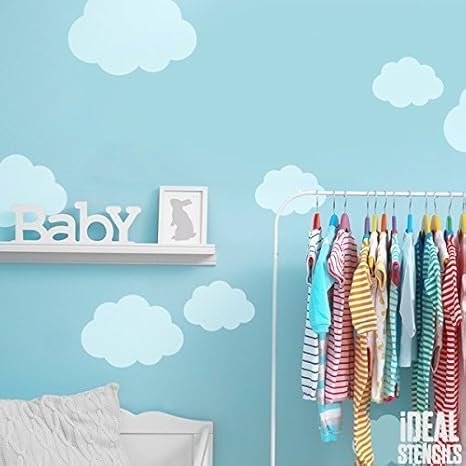 Wolke Form Schablone Kinderzimmer Heim Wand Dekoration Kunst Handwerk Schablone Wandfarbe Stoffe Mobel 190 Mylar Wiederverwendbare Schablone Amazon De Baumarkt