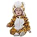 Michley Unisex Baby Romper Winter and Autumn Flannel Jumpsuit Animal Cosplay Outfits