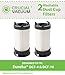 Crucial Vacuum Replacement Vacuum Filter - Compatible With Eureka Part # DCF-4, DCF4, DCF-18, DCF18 - Models 4704BLM, 4702A, 4704BLU, 4704FRD, 4704LMP, 4704LTA 4704ONG, 4704PNK, 4704PUR (2 Pack)