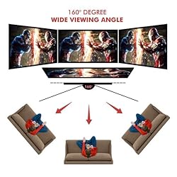 Pyle Projector Screen with Stand - 100" 16:9 HD 4K