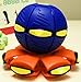 Magic Flying Saucer Ball Lost Ball Frisbee Ball Catch Ball UFO Magic Flash Darts Deformation Ball Frisbee Flying Discs Toy Soccer Game (blue)