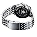 WWOOR Men's Analog Quartz Business Watch Roman Numeral Date Waterproof Stainless Steel Band Black