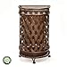 Dualplex Umbrella Stand, Umbrella Holder, Antique Look Metal Entry Hallway Décor, Wallside Style w/Removable Drip Tray. Rack Holds Umbrellas Canes Walking Stick