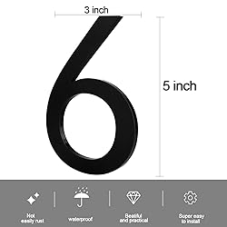 Self Adhesive House Number 5Inch House Numbers for