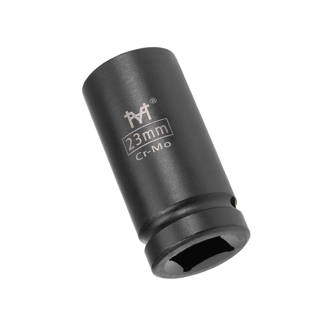 MACHSWON 3/4 Inch Drive - 23mm Deep Impact Socket with 6 Point Design, Heat-Treated Cr-V Steel 78mm Length, Metric Sizes