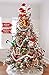 Plush Reindeer Head Pick Accent Christmas Tree Ornament Decor, 13 Inch on 11 inch stick
