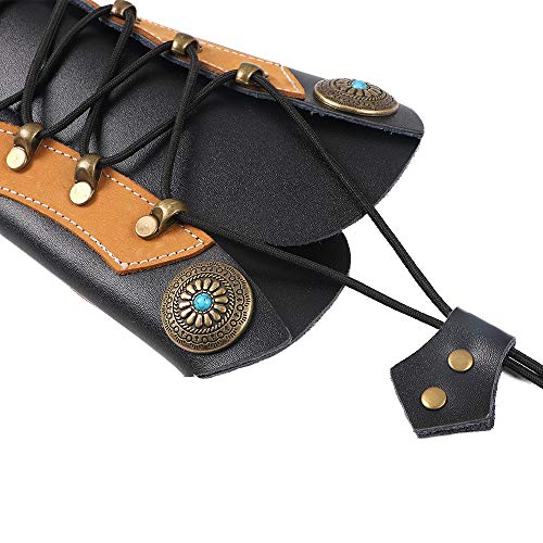 image for Huntingdoor Cow Leather Arm Guards Archery Arm Protector Hunting Shoot