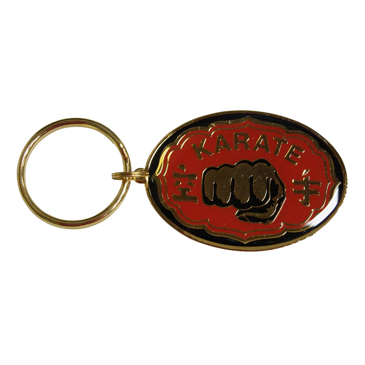 Playwell Martial Arts Key Rings - Karate Oval Key Chains