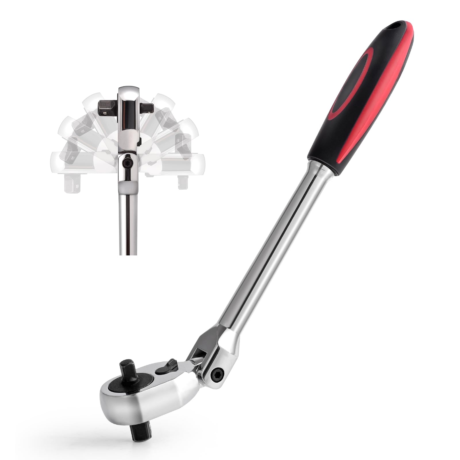 wanlvkang Dual 3/8 and 1/4 Drive Flex Head