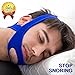 VANVENE Stop Snoring CPAP Chin Strap and Anti Snoring Solution,Adjustable Anti-Snore Supporter Device (Blue Strap)